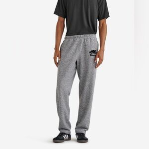 Roots Gender Free Organic Heritage Sweatpants in Salt Pepper, Men’s XS, Womens S